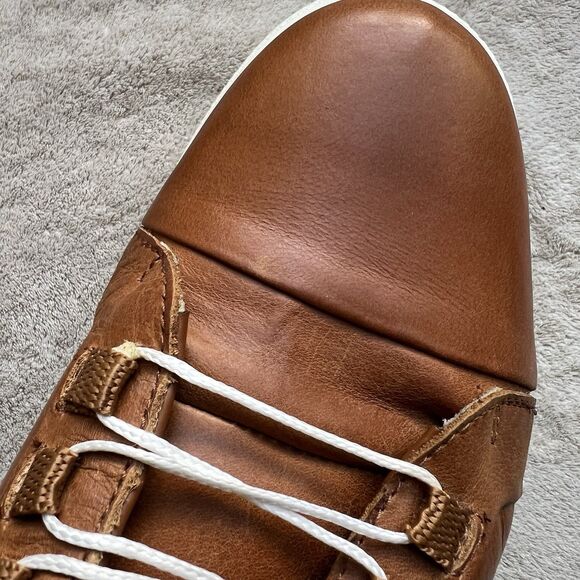 ZeroTie Backswing Blucher FG‎ WR Brown Leather Golf Shoe Men 8.5 Hands Free